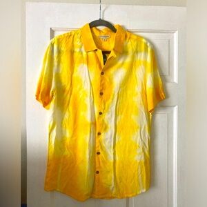 Earthbound Trading Shirt Camp Yellow Tie Dye Small NEW
